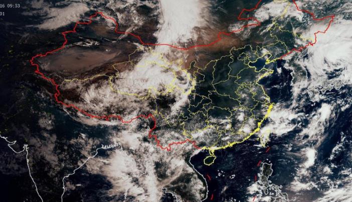 7号台风路径实时发布系统卫星云图 “兰恩”位于日本海南部海面